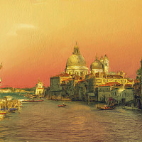 Buy canvas prints of Grand Canal Venice by Robert Deering