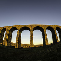 Buy canvas prints of Ribblehead Viaduct, North Yorkshire by DAVID MUSCROFT