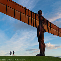 Buy canvas prints of A walk to the Angel of the North by Liam Neon