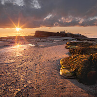 Buy canvas prints of Splash of Light on Hilbre Island, Wirral by Liam Neon