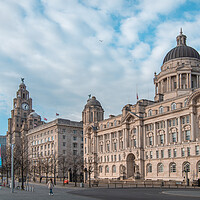 Buy canvas prints of Port of Liverpool Building at the Peir Head by Liam Neon