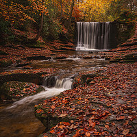 Buy canvas prints of Nant Mill Waterfall by Liam Neon