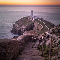 Buy canvas prints of Stairway To Southstack Lighthouse by Liam Neon