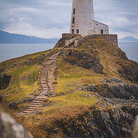 Buy canvas prints of Tŵr Mawr Lighthouse in Winter by Liam Neon