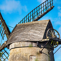 Buy canvas prints of Bidston Windmill Against an Autumn Sky by Liam Neon