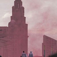 Buy canvas prints of Liverpool Victory Parade 2022 by Liam Neon