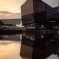 Buy canvas prints of Mann Island Reflections, Liverpool by Liam Neon