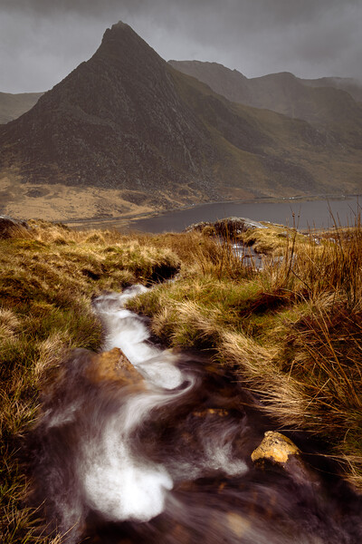Stormy Tryfan in the Ogwen Valley Picture Board by Liam Neon