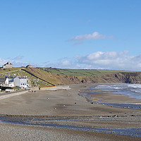 Buy canvas prints of Aberdaron in the February Sun by Liam Neon