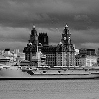 Buy canvas prints of HMS Prince of Wales in Liverpool by Liam Neon