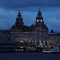 Buy canvas prints of Dark and Broody Liverpool at Night by Liam Neon