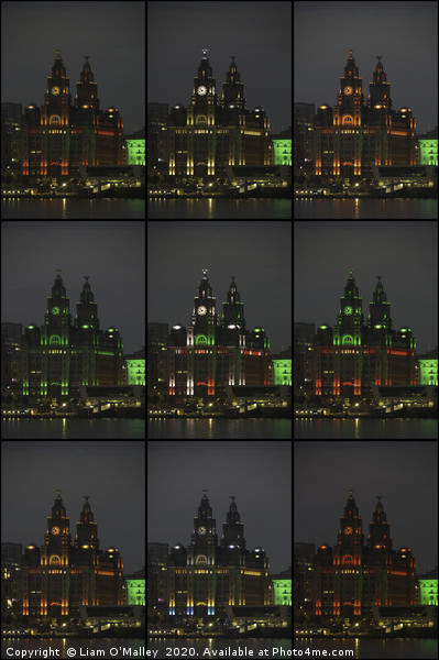 The Colours of Liverpool Picture Board by Liam Neon