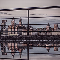 Buy canvas prints of Reflections of Liverpool by Liam Neon