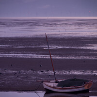 Buy canvas prints of Meols Shore Yacht by Liam Neon