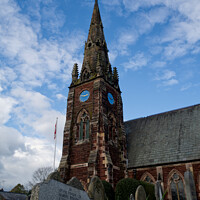 Buy canvas prints of All Saints Church, Thornton Hough by Liam Neon