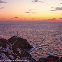 Buy canvas prints of Sun Sets at South Stack Anglesey by Liam Neon