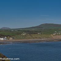 Buy canvas prints of Aberdaron Panorama, North Wales by Liam Neon
