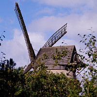 Buy canvas prints of Bidston Windmill Through the Leaves by Liam Neon