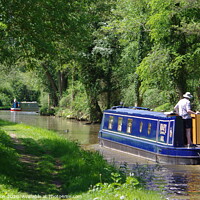 Buy canvas prints of Noahs Auk Sailing down the Shropshire Union Canal by Liam Neon