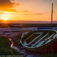 Buy canvas prints of Sunset at Heswall by Liam Neon