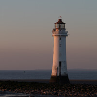 Buy canvas prints of Golden Hour New Brighton Lighthouse by Liam Neon