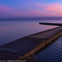 Buy canvas prints of Marine Lake Sunset by Liam Neon