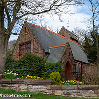Buy canvas prints of Caldy Village Church, Wirral by Liam Neon