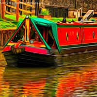 Buy canvas prints of Leaving the lock. by DAVID FLORY