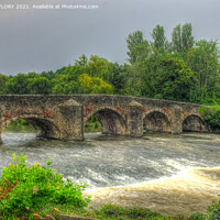 Buy canvas prints of Bickleigh Bridge by DAVID FLORY