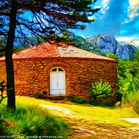 Buy canvas prints of Mountain roundhouse by DAVID FLORY