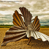 Buy canvas prints of The Scallop at Aldburgh by DAVID FLORY