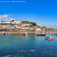 Buy canvas prints of Mevagissey harbour  by DAVID FLORY