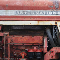 Buy canvas prints of Vintage International 574 Tractor by Richard Nixon