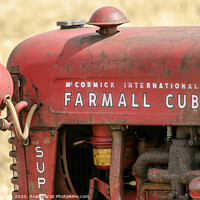 Buy canvas prints of McCormick International Farmall Cub engine cover by Richard Nixon