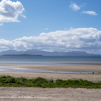 Isle of Arran seen from Ettrick Bay on the Isle of Bute, Scotland