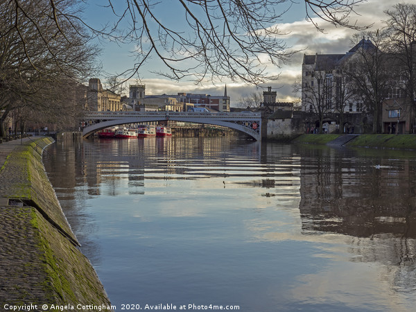 Lendal Bridge and the River Ouse, York Picture Board by Angela Cottingham
