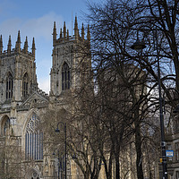 Buy canvas prints of Towers of York Minster by Angela Cottingham