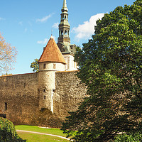 Buy canvas prints of Towers in Tallinn by Angela Cottingham