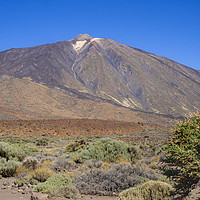 Buy canvas prints of View of Mount Teide, Tenerife by Angela Cottingham