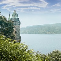 Buy canvas prints of Lake Vyrnwy Tower by ROCS Adventures