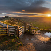 Buy canvas prints of Sunrise at Mam Tor, Peak District by Lewis Gabell