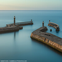 Buy canvas prints of Calm Waters, Whitby Pier  by Lewis Gabell