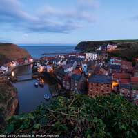 Buy canvas prints of Evening Light at Staithes by Lewis Gabell