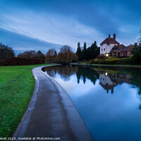 Buy canvas prints of Rowntree Park, York during Blue Hour by Lewis Gabell