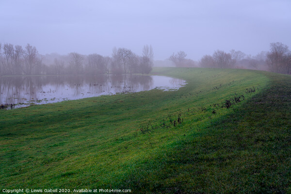 Foggy winter morning on the River Ouse Picture Board by Lewis Gabell