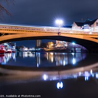 Buy canvas prints of Night Reflections at Lendal Bridge, York by Lewis Gabell