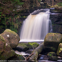Buy canvas prints of Thomason Foss Waterfall, Goathland by Lewis Gabell