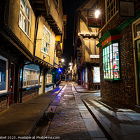 Buy canvas prints of The Shambles Market Street, York by Lewis Gabell