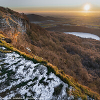 Buy canvas prints of Sutton Bank National Park Winter Sunset - Yorkshir by Lewis Gabell