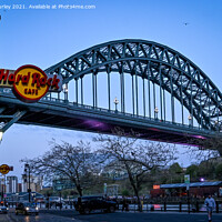Buy canvas prints of Tyre Bridge in the Evening  by Aimie Burley